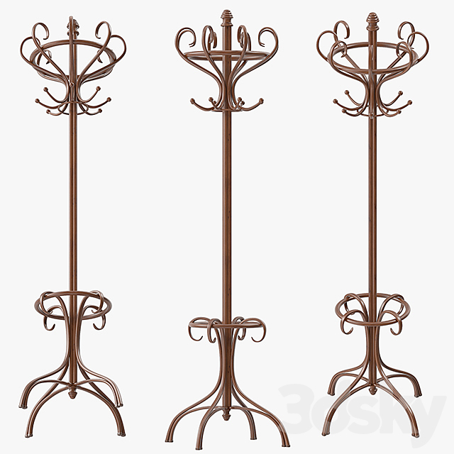 Bentwood Hat & Coat Stand 3DSMax File - thumbnail 2