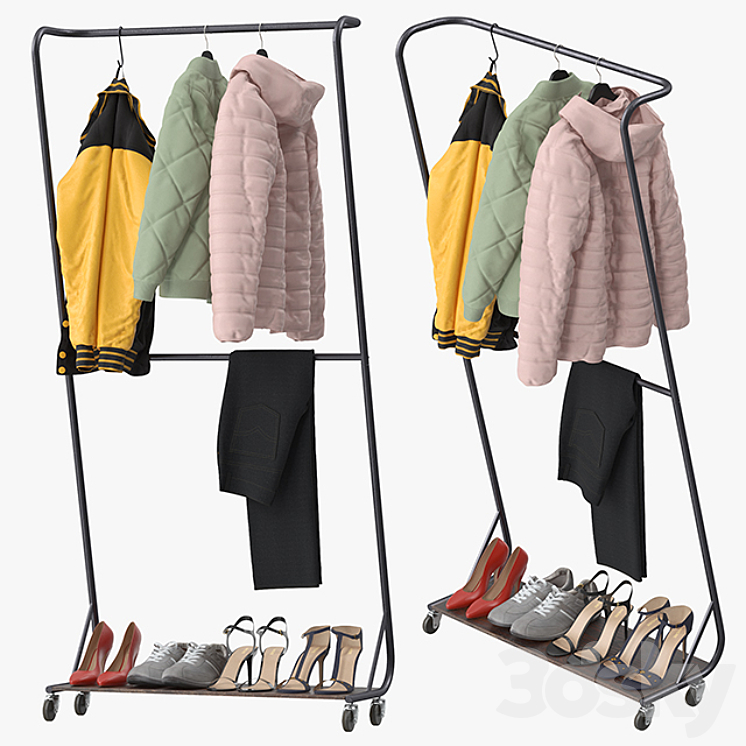 Billie Clothing Rack 3DS Max - thumbnail 1