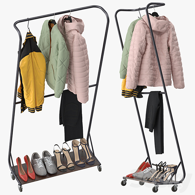 Billie Clothing Rack 3DS Max - thumbnail 2