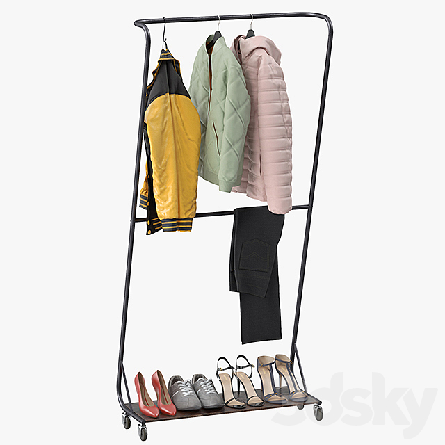 Billie Clothing Rack 3DSMax File - thumbnail 4