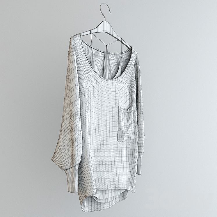 Blouse 3DS Max - thumbnail 2