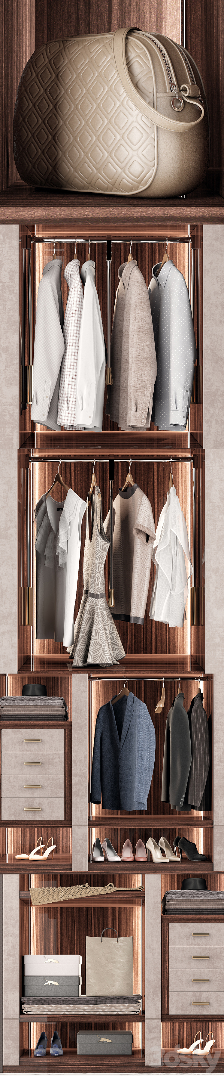 Capital Collection Wardrobe Venere 3DS Max - thumbnail 2