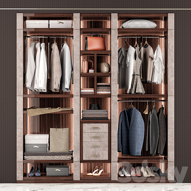 Capital Collection Wardrobe Venere 3DSMax File - thumbnail 1