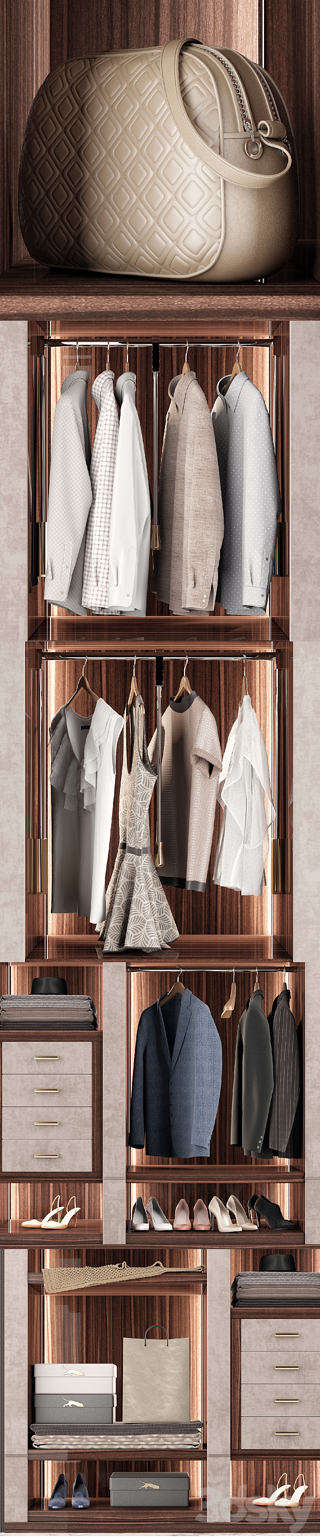 Capital Collection Wardrobe Venere 3DSMax File - thumbnail 2