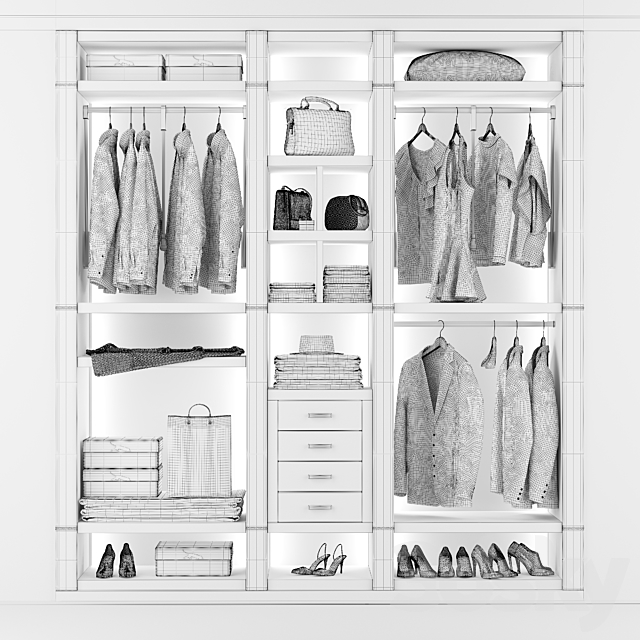 Capital Collection Wardrobe Venere 3DSMax File - thumbnail 3