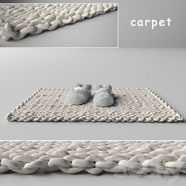 Carpet and slippers 3DSMax File - thumbnail 1