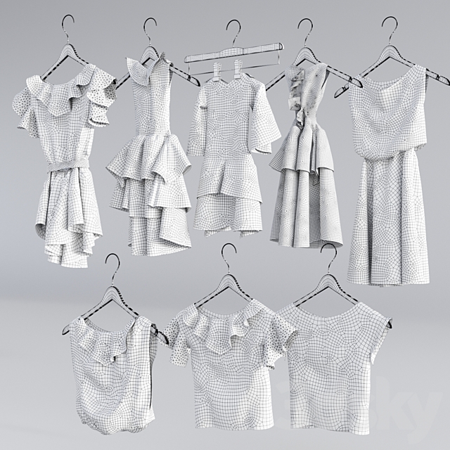 Children_clothes_set1 3DSMax File - thumbnail 4