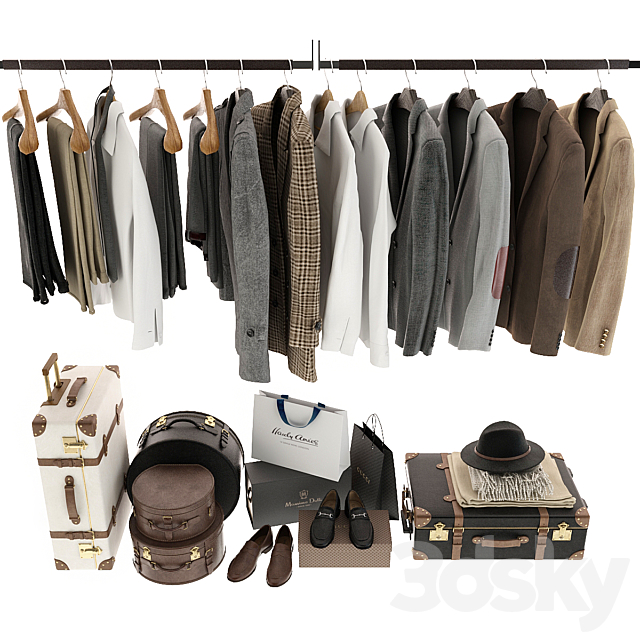 Closet clothes 3DSMax File - thumbnail 4