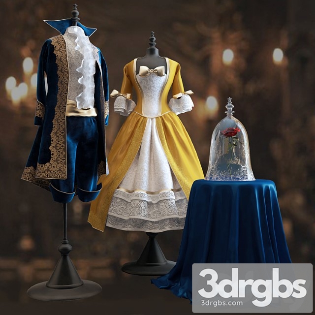 Clothes Beauty and the beast 3dsmax Download - thumbnail 1