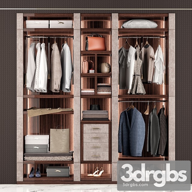 Clothes Capital collection wardrobe venere 3dsmax Download - thumbnail 1