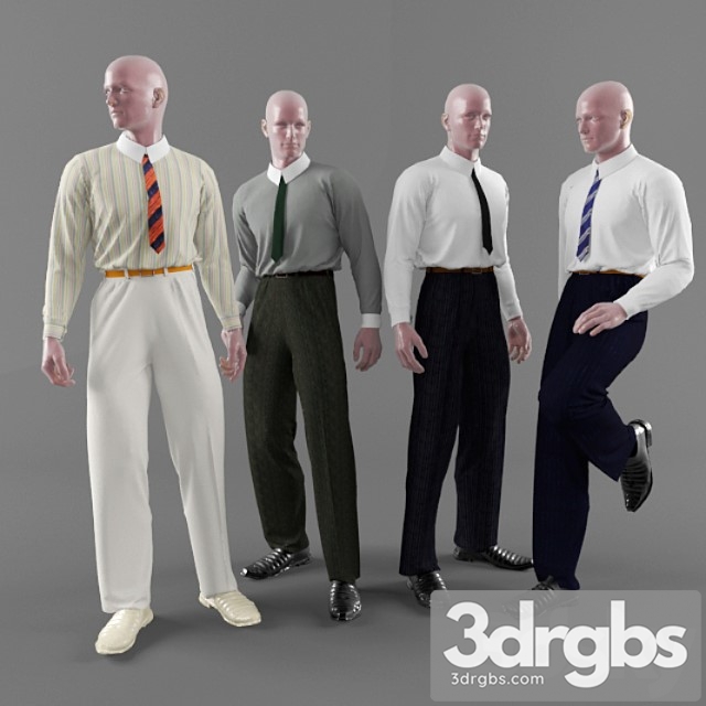 Clothes Classic men’s clothing 3dsmax Download - thumbnail 1