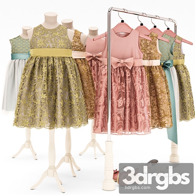 Clothes Dresses for girls 3dsmax Download - thumbnail 1