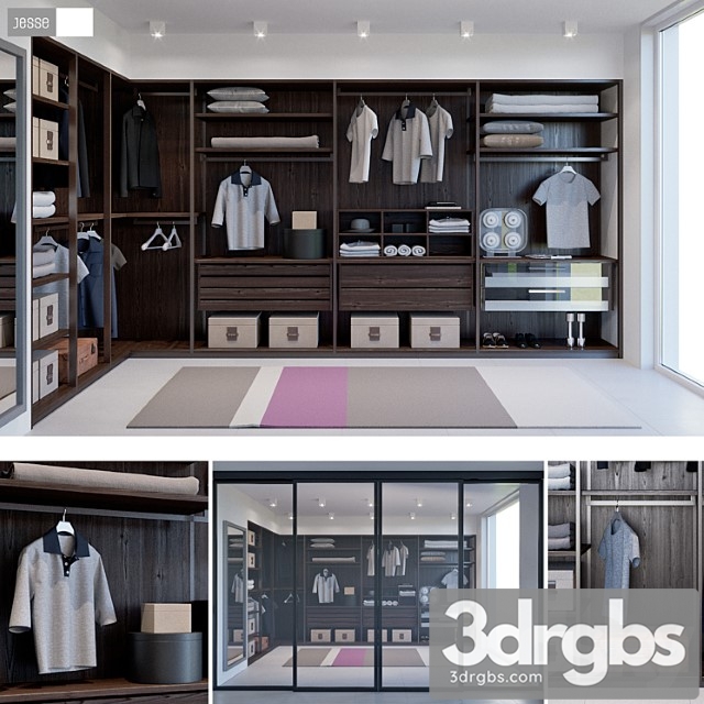 Clothes Dressing room jesse pass 3dsmax Download - thumbnail 1