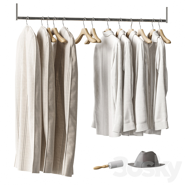 Clothes for wardrobe NG12 3DS Max Model - thumbnail 2