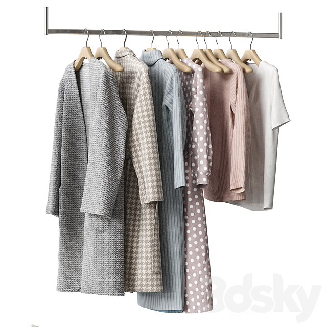 Clothes for wardrobe NG12 3DS Max Model - thumbnail 4