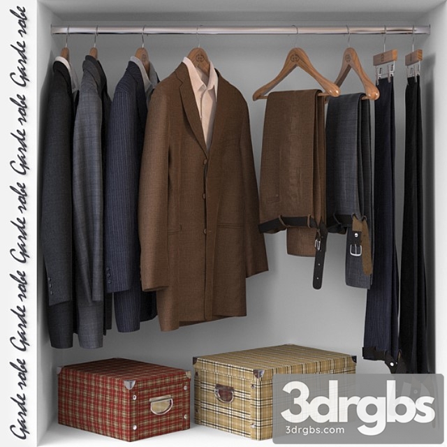 Clothes Garde-robe 01 3dsmax Download - thumbnail 1