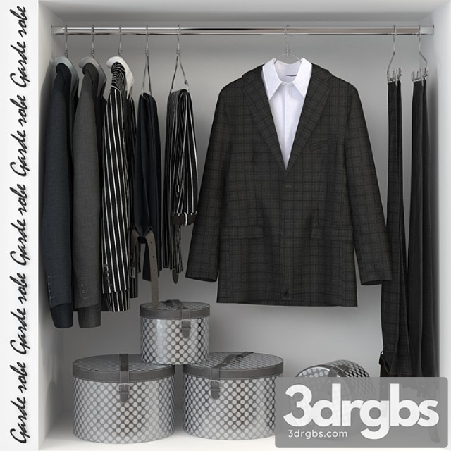 Clothes Garde-robe 04 3dsmax Download - thumbnail 1