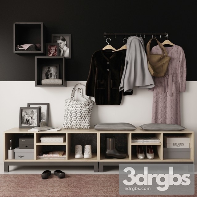 Clothes Hallway 3dsmax Download - thumbnail 1