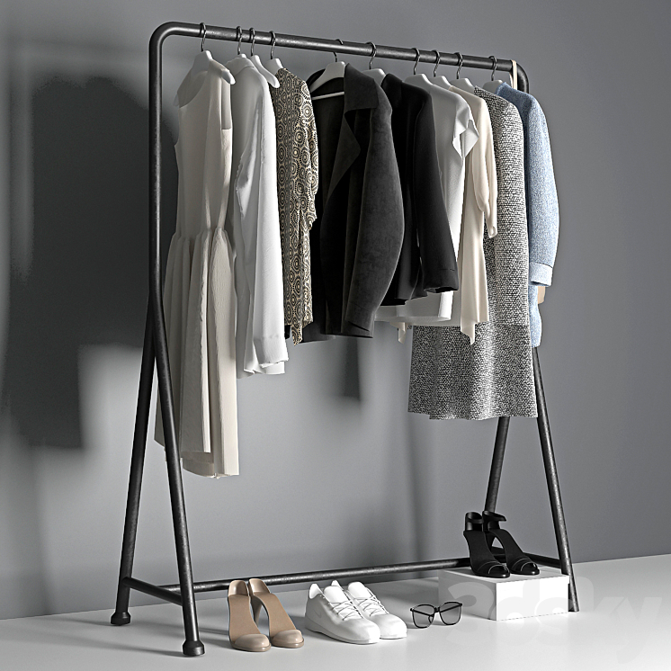 clothes hanger 3DS Max - thumbnail 2