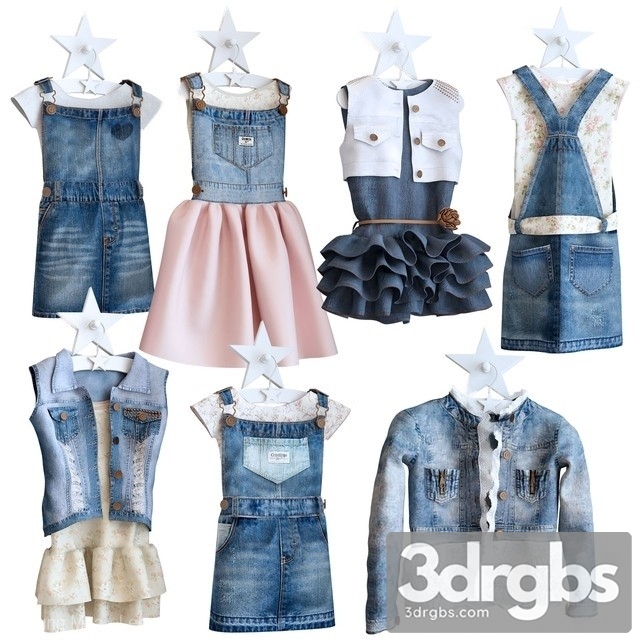 Clothes Jeans Dresses 3dsmax Download - thumbnail 1