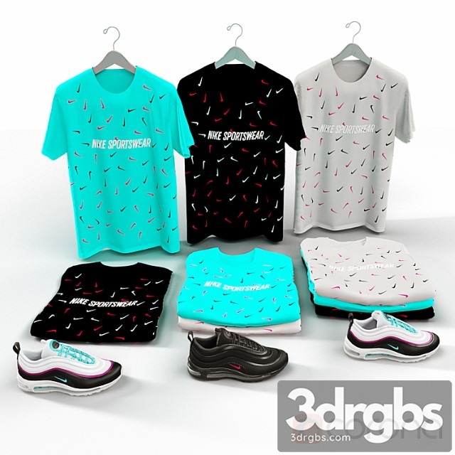 Clothes Nike Airmax Set 3dsmax Download - thumbnail 1