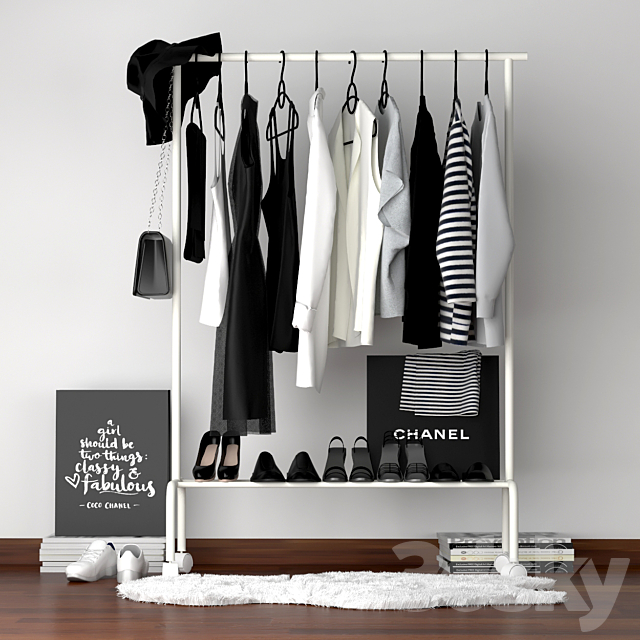 Clothes on a hanger 3ds Max - thumbnail 1