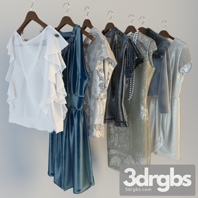 Clothes On Hangers 3dsmax Download - thumbnail 1