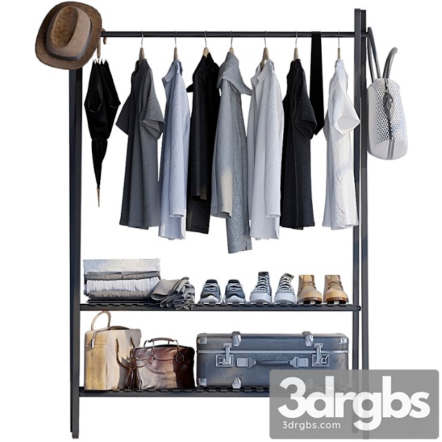 Clothes Rack for clothes 3dsmax Download - thumbnail 1