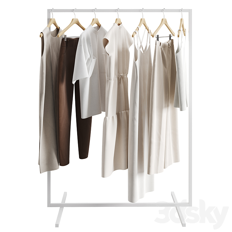 Clothes Set 01 3DS Max Model - thumbnail 1