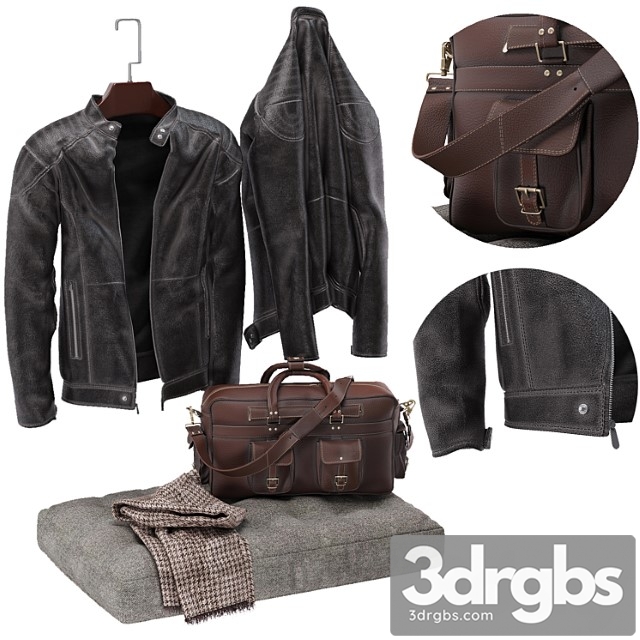 Clothes Set of men& 3dsmax Download - thumbnail 1