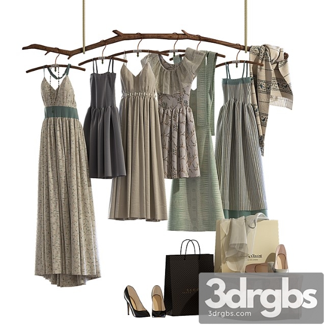 Clothes Set of women& 3dsmax Download - thumbnail 1