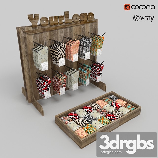 Clothes Socks for store 3dsmax Download - thumbnail 1