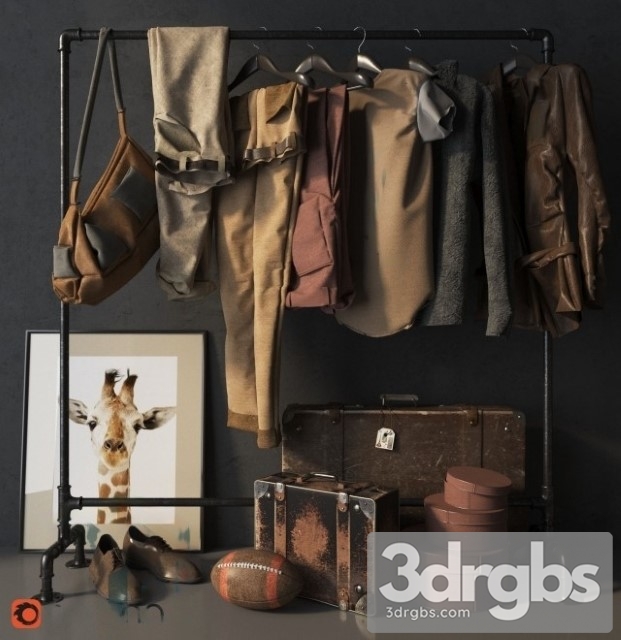 Clothes Wardrobe 02 3dsmax Download - thumbnail 1