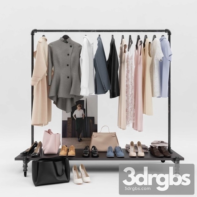 Clothes Women And Men Wardrobe 3dsmax Download - thumbnail 1