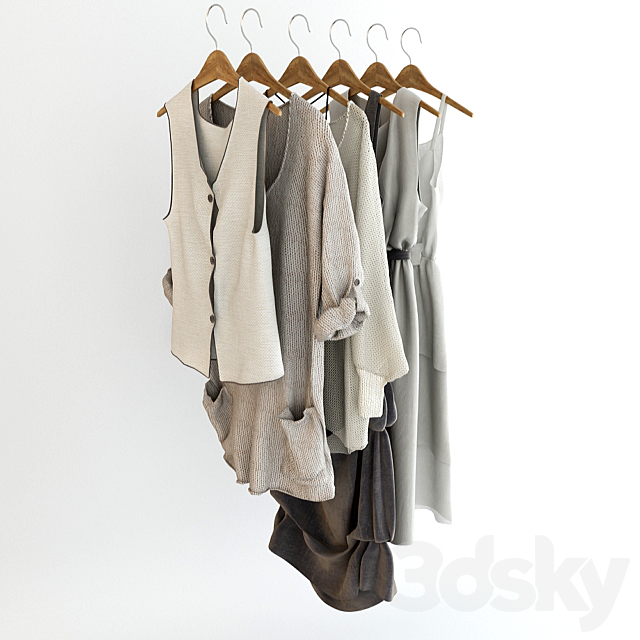 Clothes_set 3ds Max - thumbnail 2