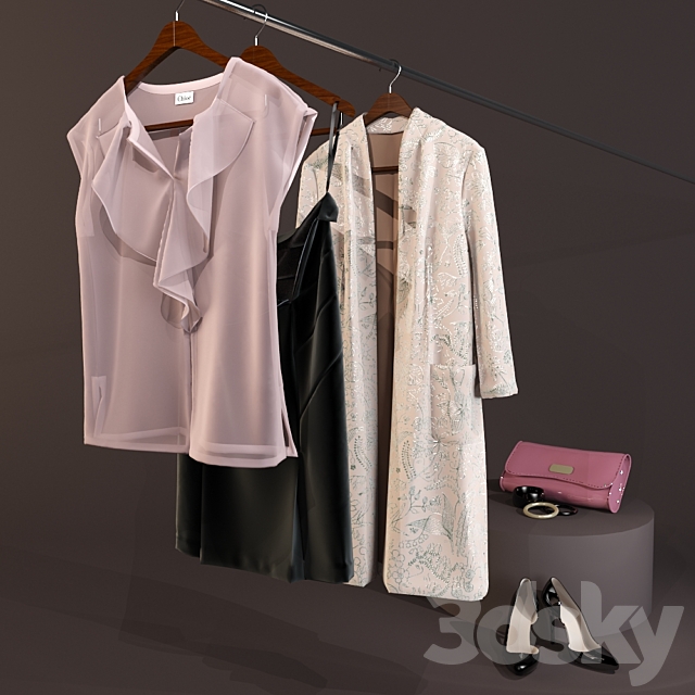 clothing set-02 3DSMax File - thumbnail 1