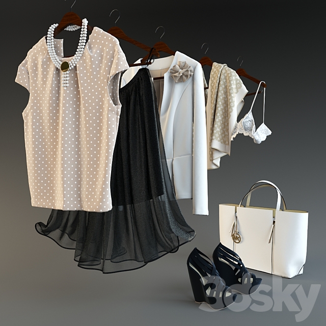 clothing set-04 3DSMax File - thumbnail 1