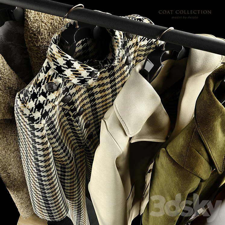 Coat collection 3DS Max Model - thumbnail 2