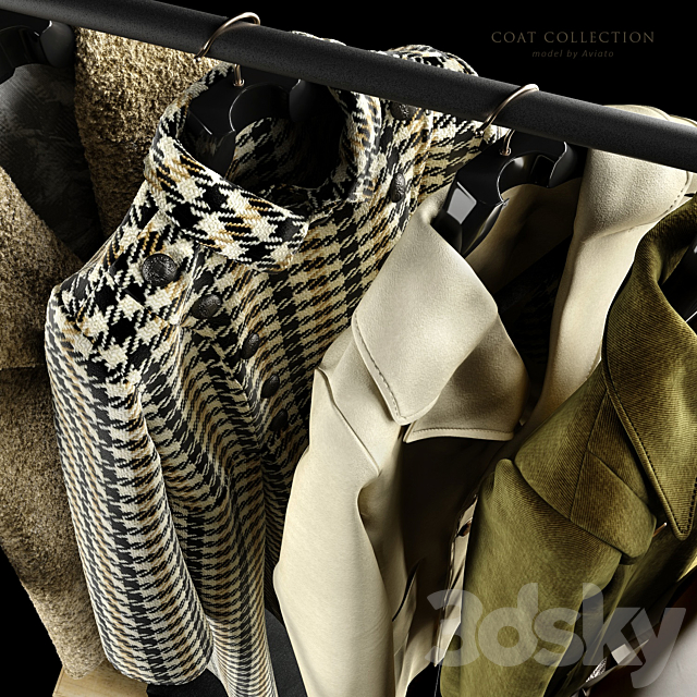 Coat collection 3DS Max Model - thumbnail 2