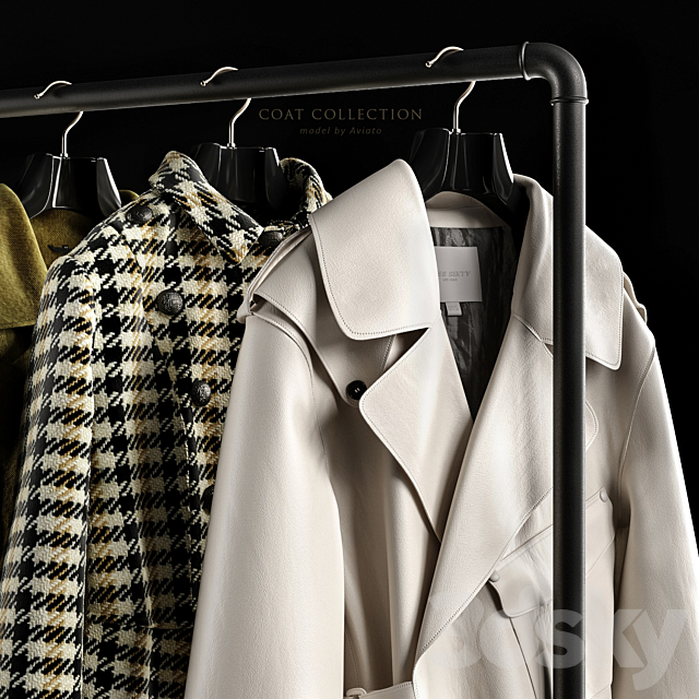 Coat collection 3DS Max Model - thumbnail 3