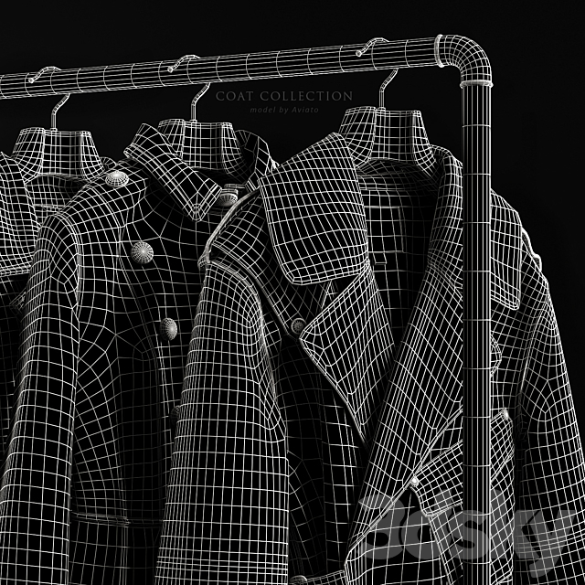 Coat collection 3DS Max Model - thumbnail 6