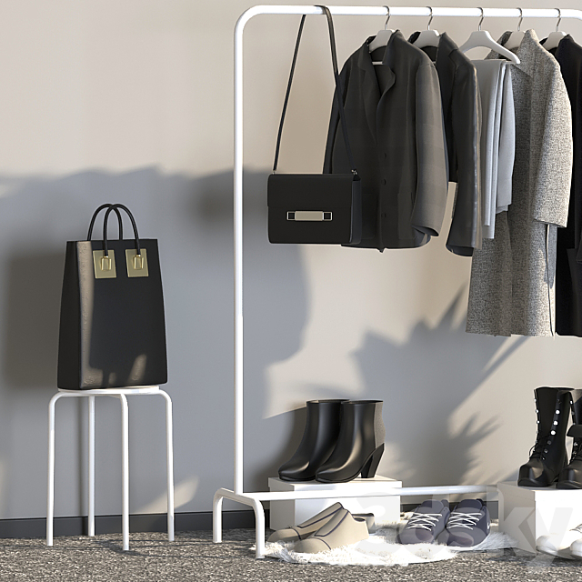 coat rack 3DS Max Model - thumbnail 3