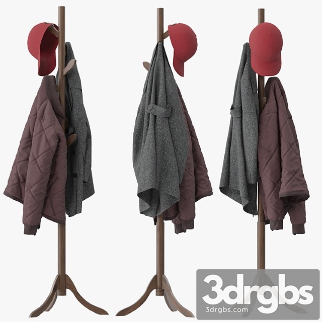 Coat Rack 8 Hooks 3dsmax Download - thumbnail 1