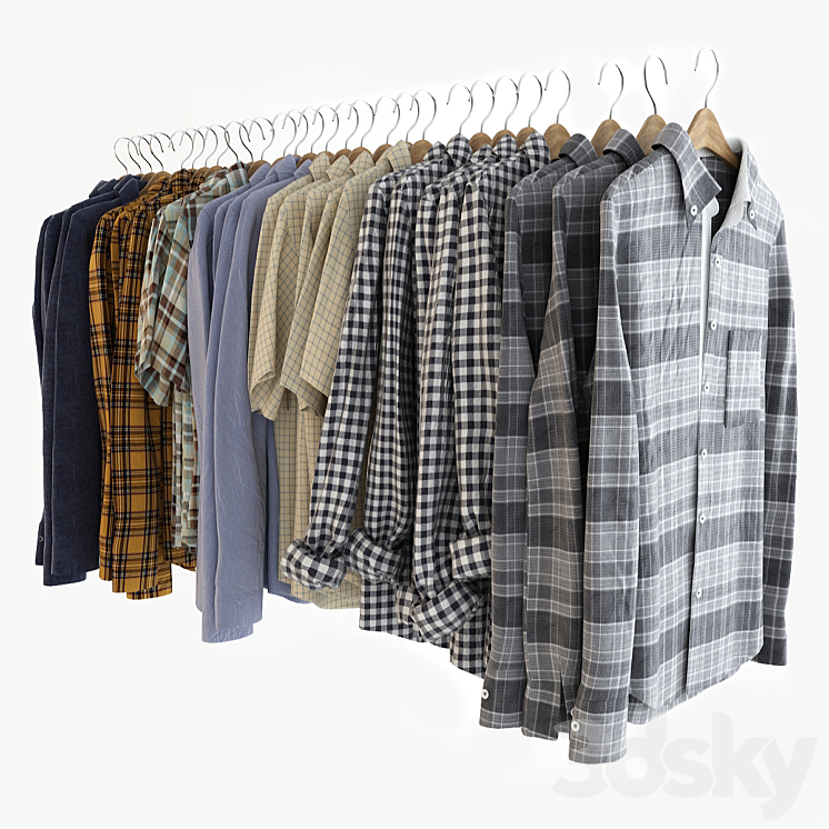 Collection Shirts 3DS Max - thumbnail 1