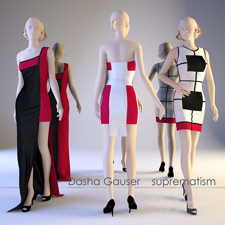 Dasha Gauser \/ Suprematism 3DS Max - thumbnail 1