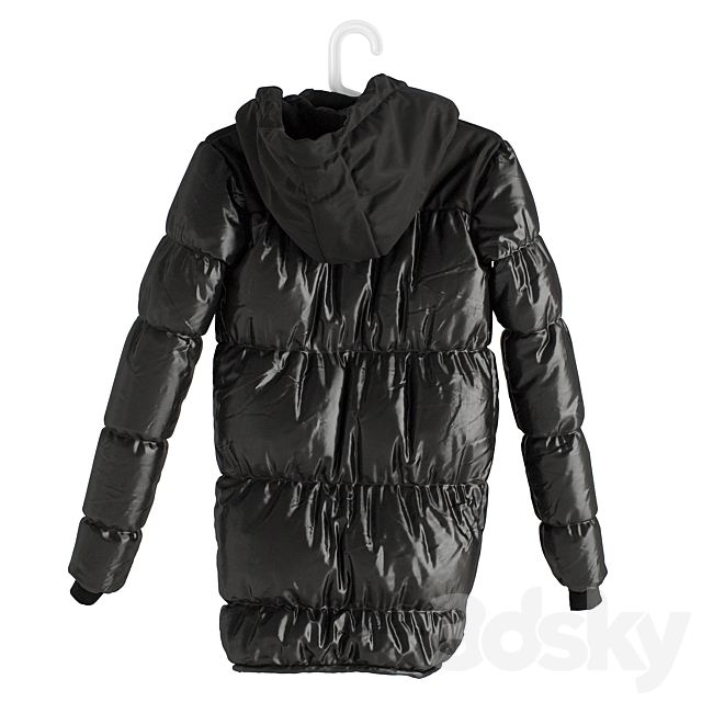 Down jacket on a hanger 3DSMax File - thumbnail 4