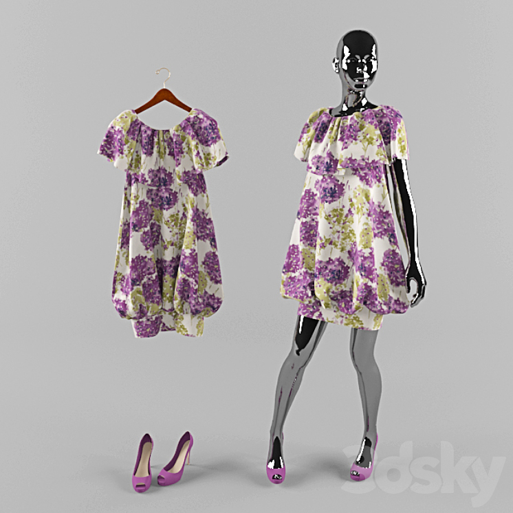 Dress 3DS Max - thumbnail 1