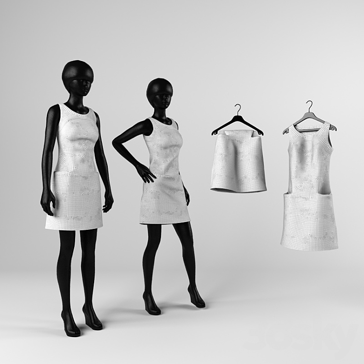 Dress 3DS Max - thumbnail 2