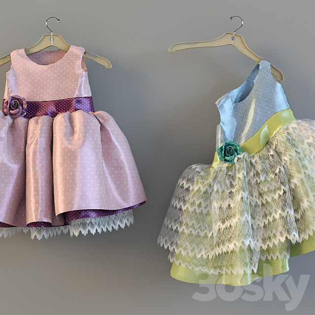 dress for girls 3DSMax File - thumbnail 1