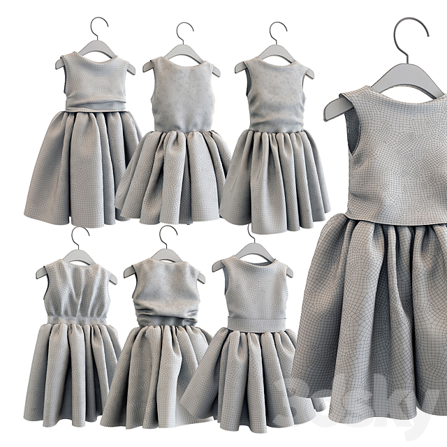 Dresses for a little princess 3DSMax File - thumbnail 3